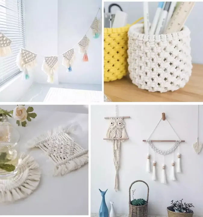 مجموعة تعليق حائط من الماكراميه،Macrame Wall Hanging Kit
