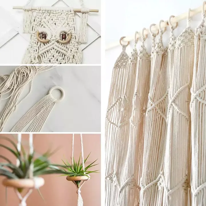 مجموعة تعليق حائط من الماكراميه،Macrame Wall Hanging Kit