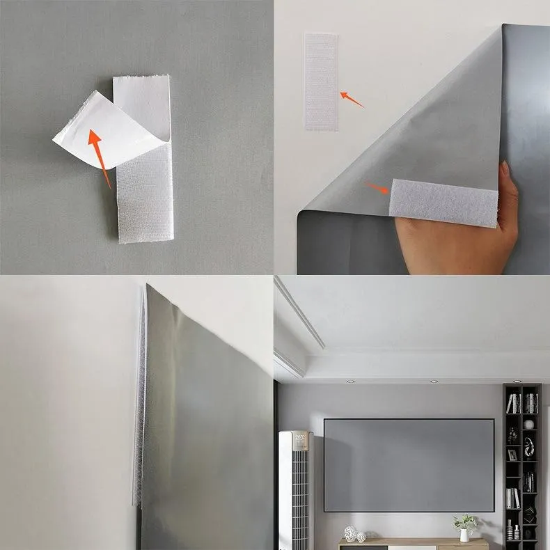 100 Folding Anti-light Projection Curtain - 16 9 - 221x125cm - Metal Hd