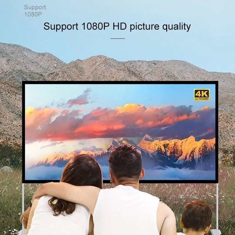 120 Outdoor Folding Projector Screen - 16 9 Ratio