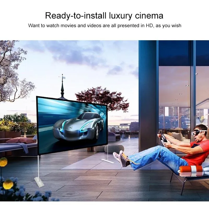 120 Outdoor Folding Projector Screen - 16 9 Ratio