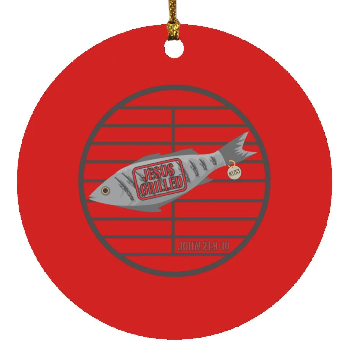 153 Fish - Circle Ornament