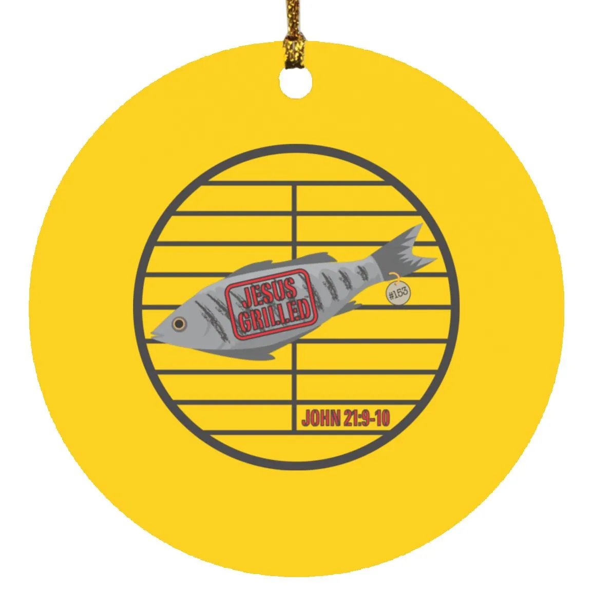 153 Fish - Circle Ornament