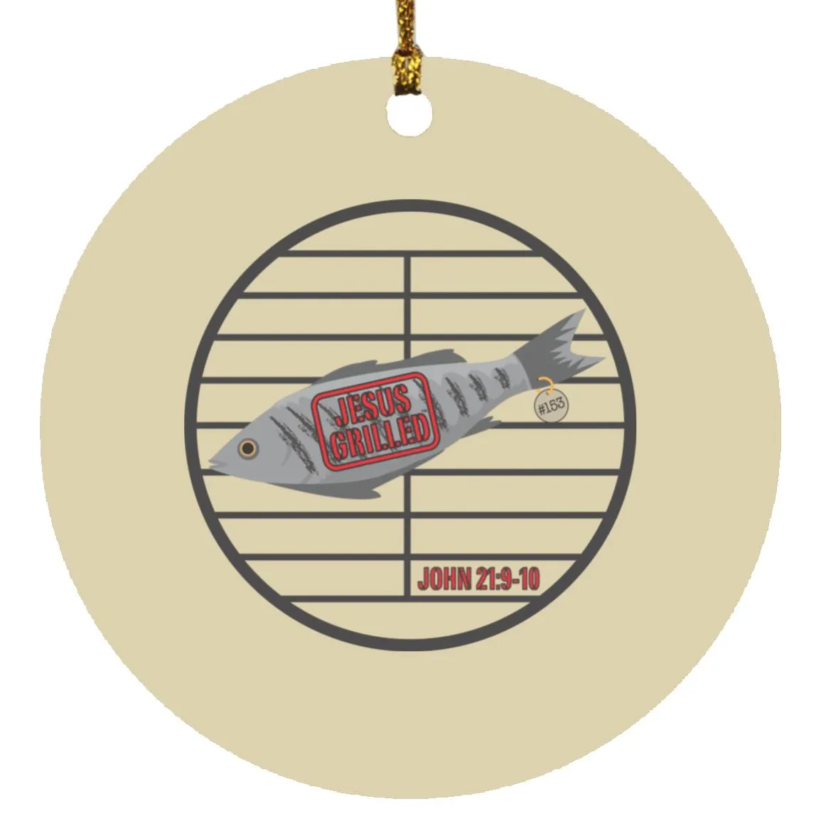 153 Fish - Circle Ornament