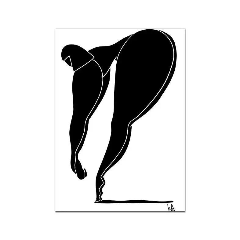 Abstract Lines Figure Canvas Printings Home Decor poster