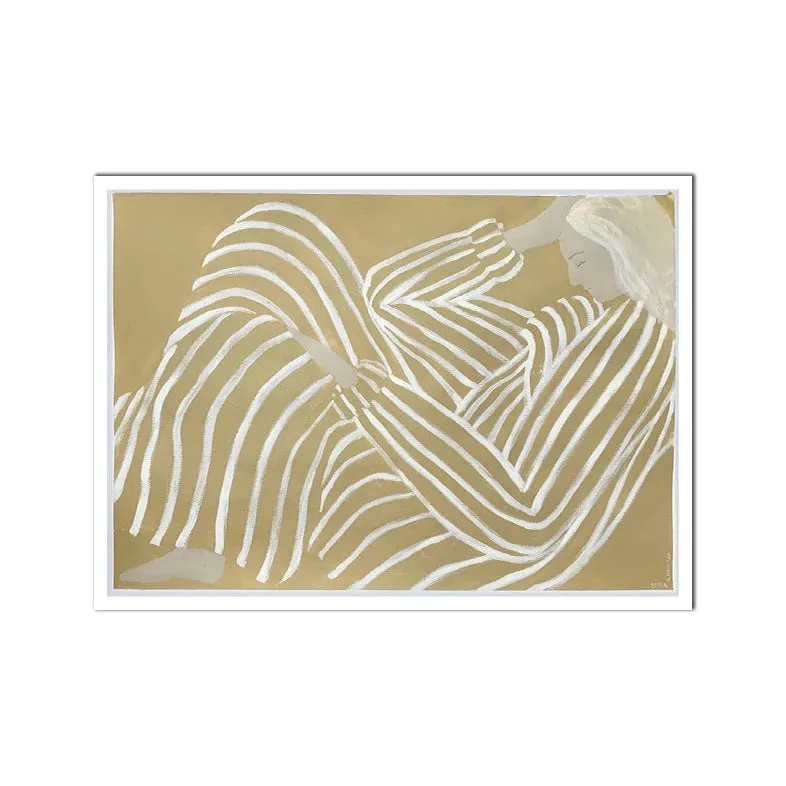 Abstract Lines Figure Canvas Printings Home Decor poster