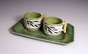 Bamboo Teacups with Tray