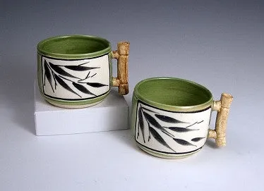 Bamboo Teacups with Tray