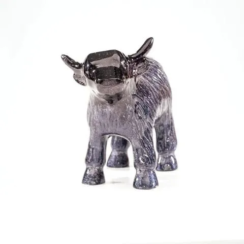 Black Brushed Highland Cow - Large