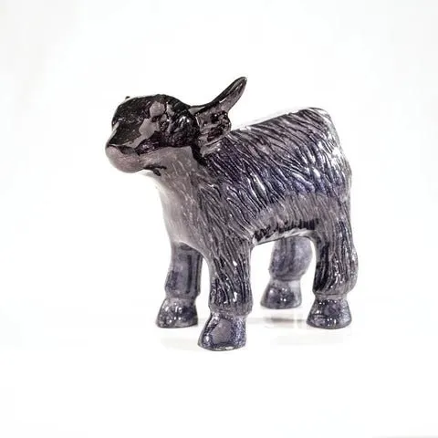 Black Brushed Highland Cow - Large