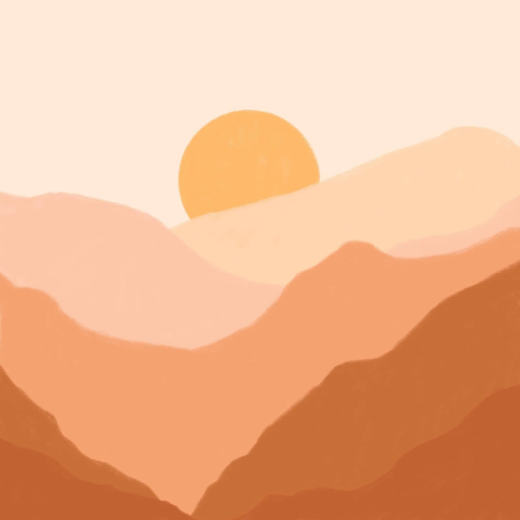 Boho Mountain Wallpaper