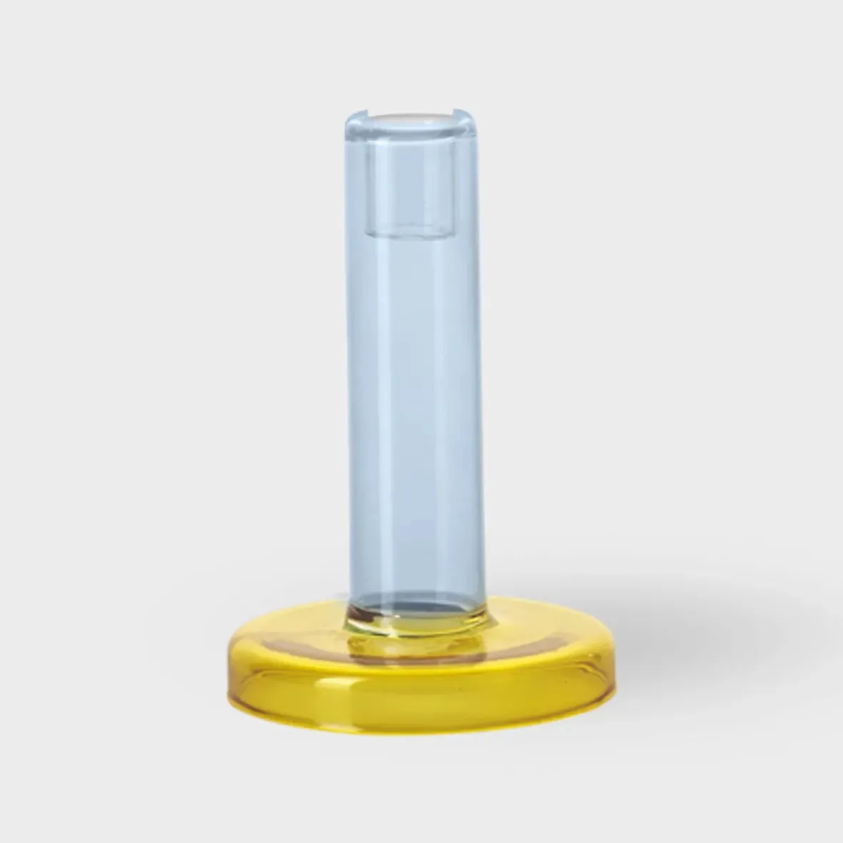 Bole Candle Holder Small (Blue/Yellow)
