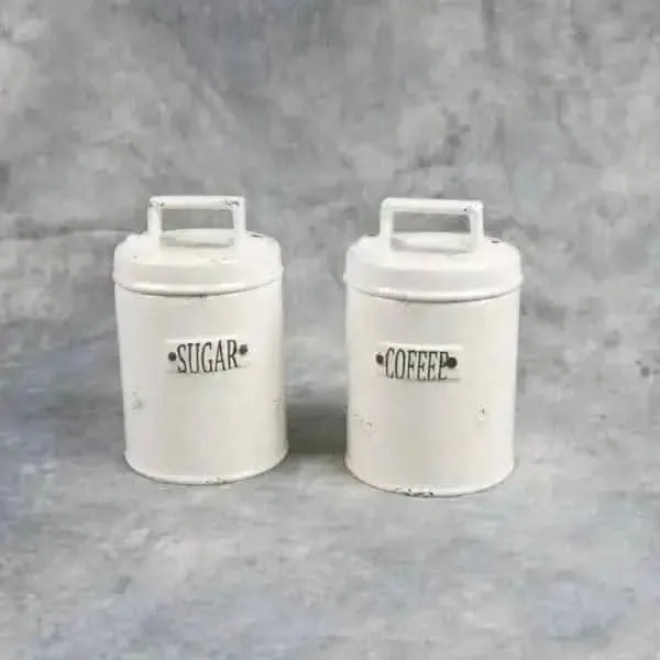 Coffee And Sugar Jars, Set Of 2