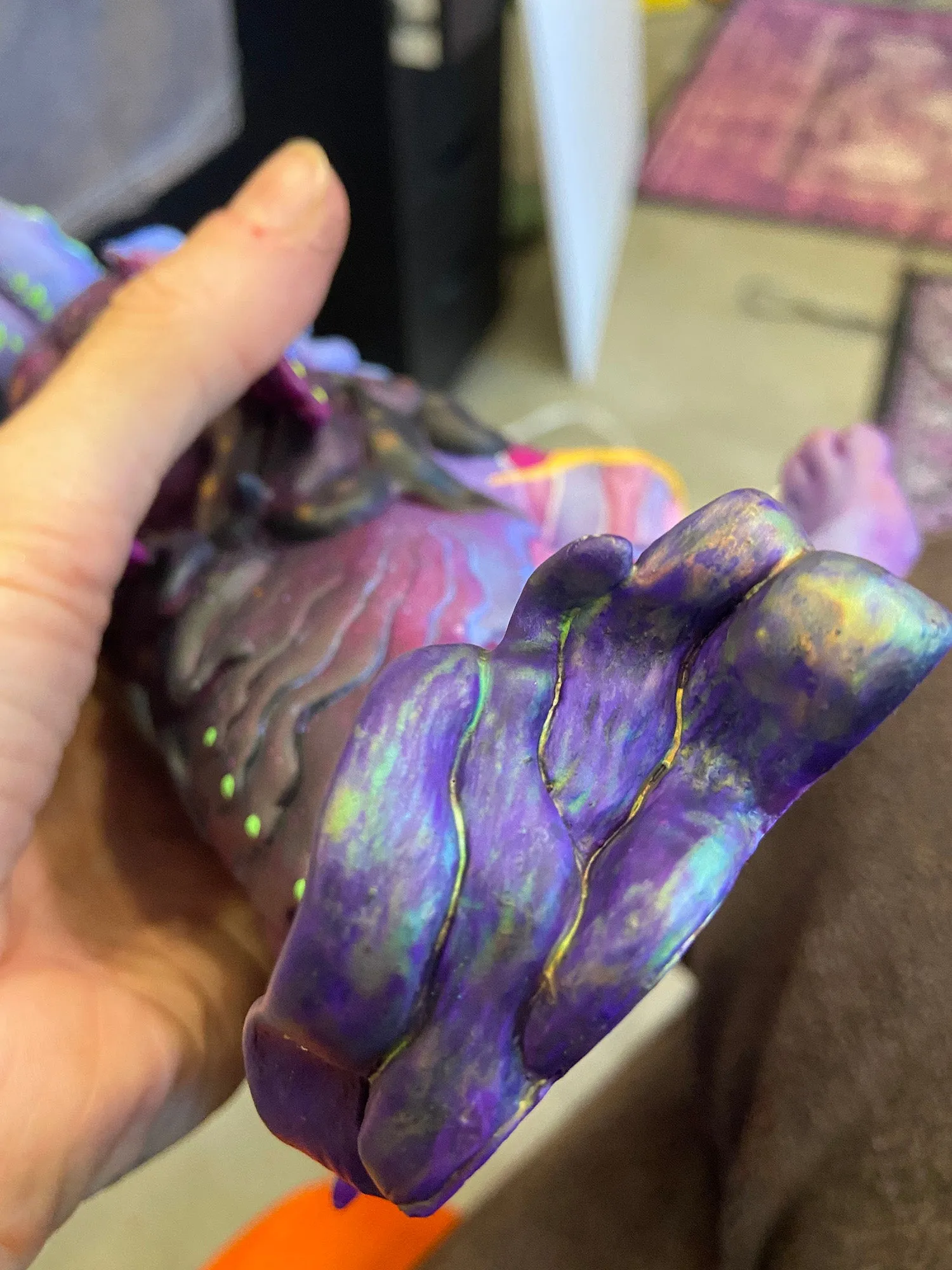 CUTTLE BAKU PAINTED FIGURE