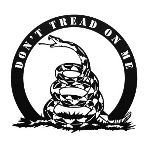 Don't Tread on Me Die-cut Metal Sign