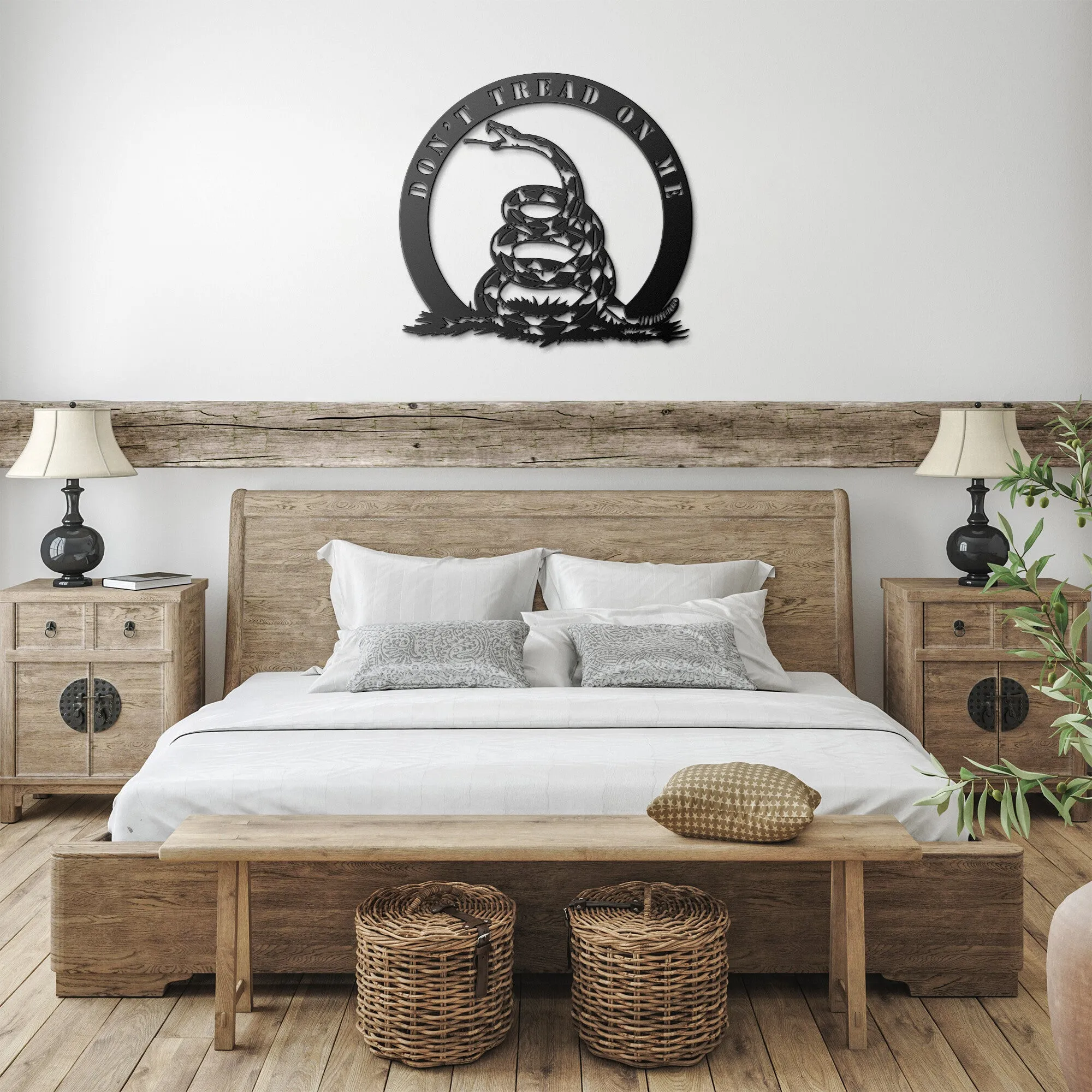 Don't Tread on Me Die-cut Metal Sign