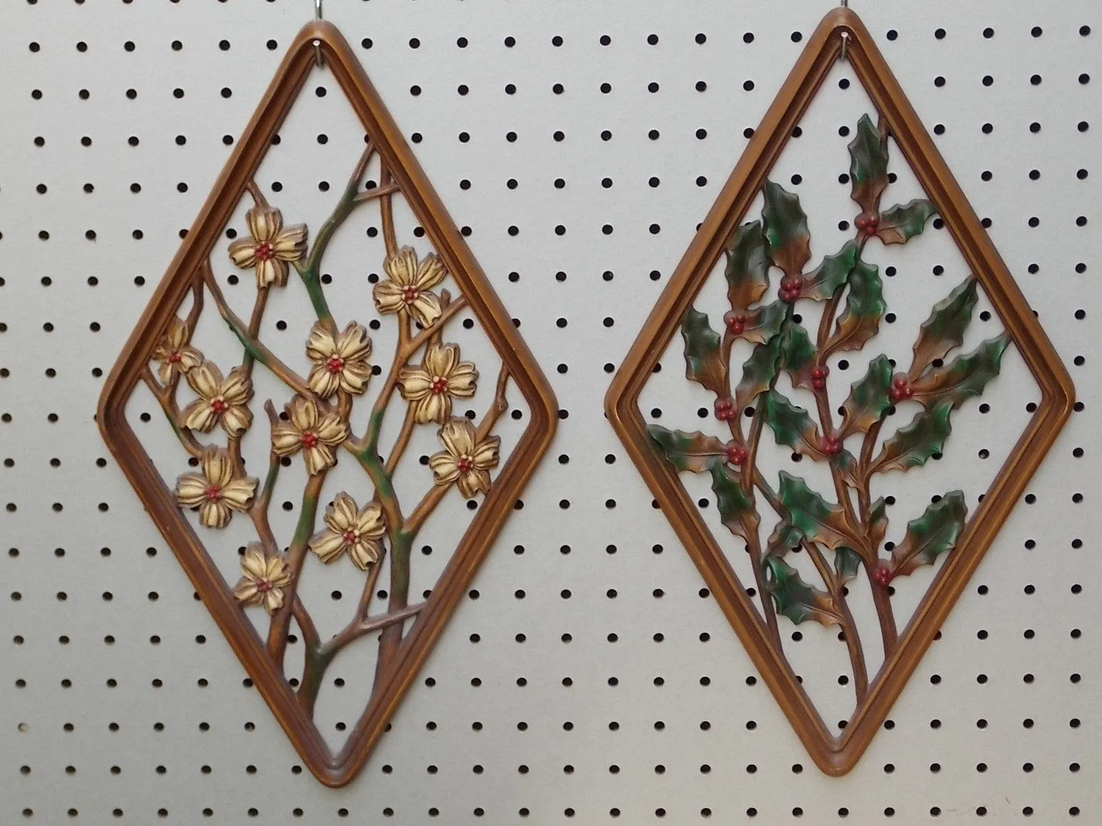 Four Seasons Syroco Diamond Wall Hangings