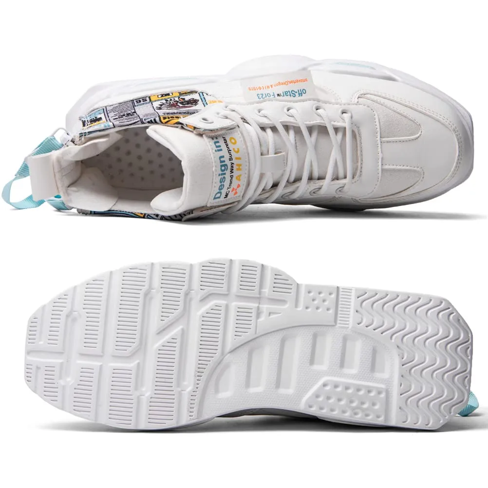 FUSHITON Baskets Mode pour Hommes Chaussures Montantes Chaussures de Course Chaussures de Marche Sport Baskets