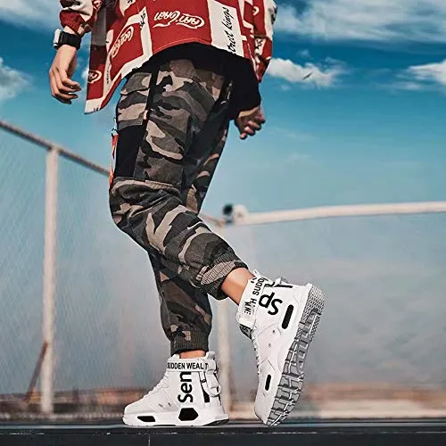 FUSHITON Baskets Mode pour Hommes Chaussures Montantes Chaussures de Course Chaussures de Marche Sport Baskets