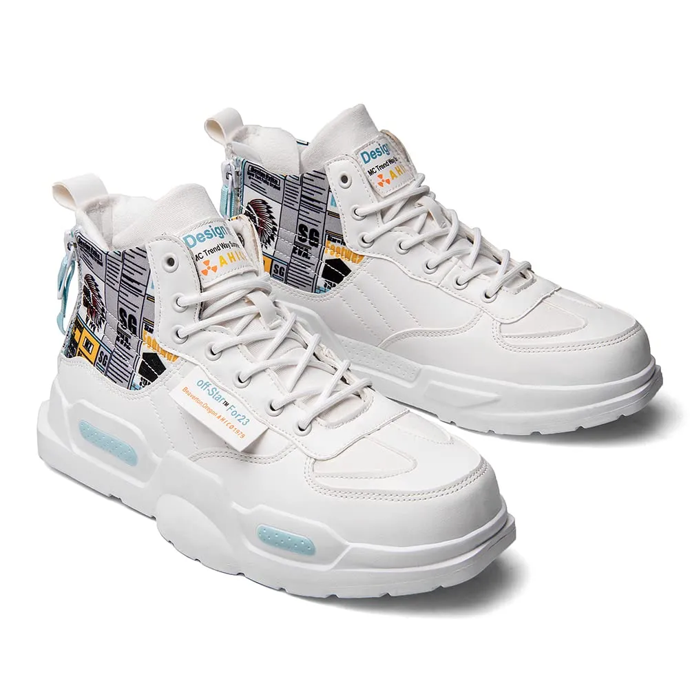 FUSHITON Baskets Mode pour Hommes Chaussures Montantes Chaussures de Course Chaussures de Marche Sport Baskets
