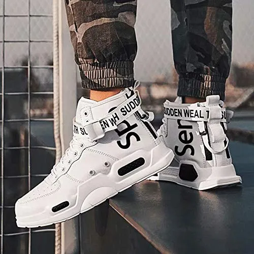 FUSHITON Baskets Mode pour Hommes Chaussures Montantes Chaussures de Course Chaussures de Marche Sport Baskets