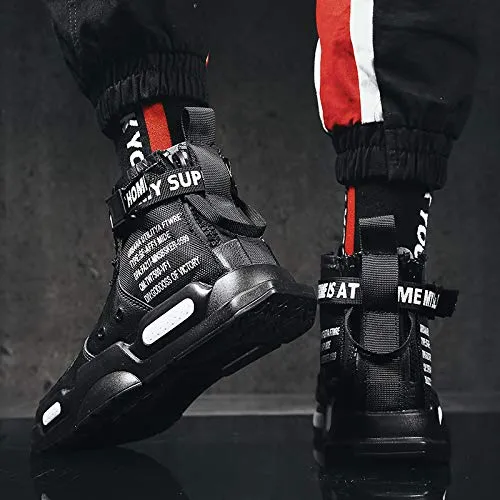 FUSHITON Baskets Mode pour Hommes Chaussures Montantes Chaussures de Course Chaussures de Marche Sport Baskets