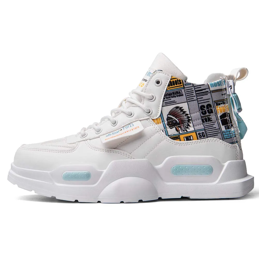 FUSHITON Baskets Mode pour Hommes Chaussures Montantes Chaussures de Course Chaussures de Marche Sport Baskets