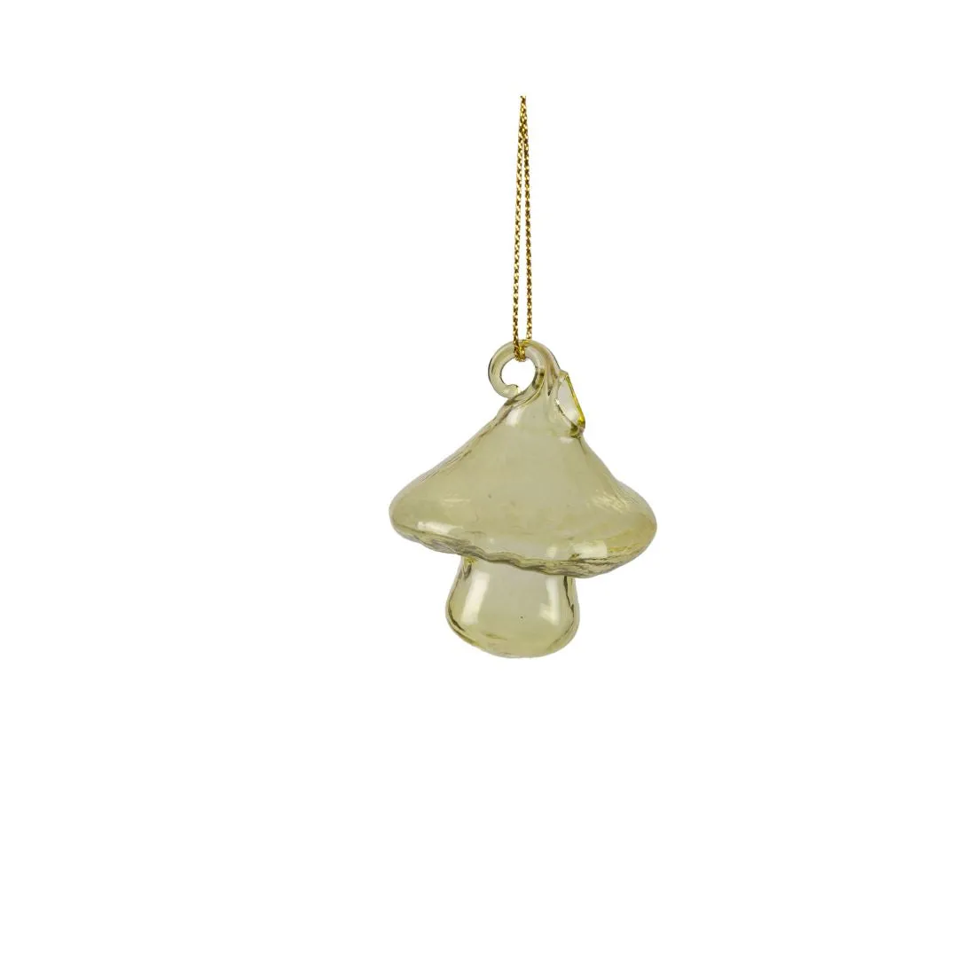 Glass Mushroom Ornament (Short)
