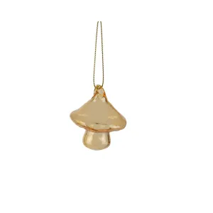 Glass Mushroom Ornament (Short)
