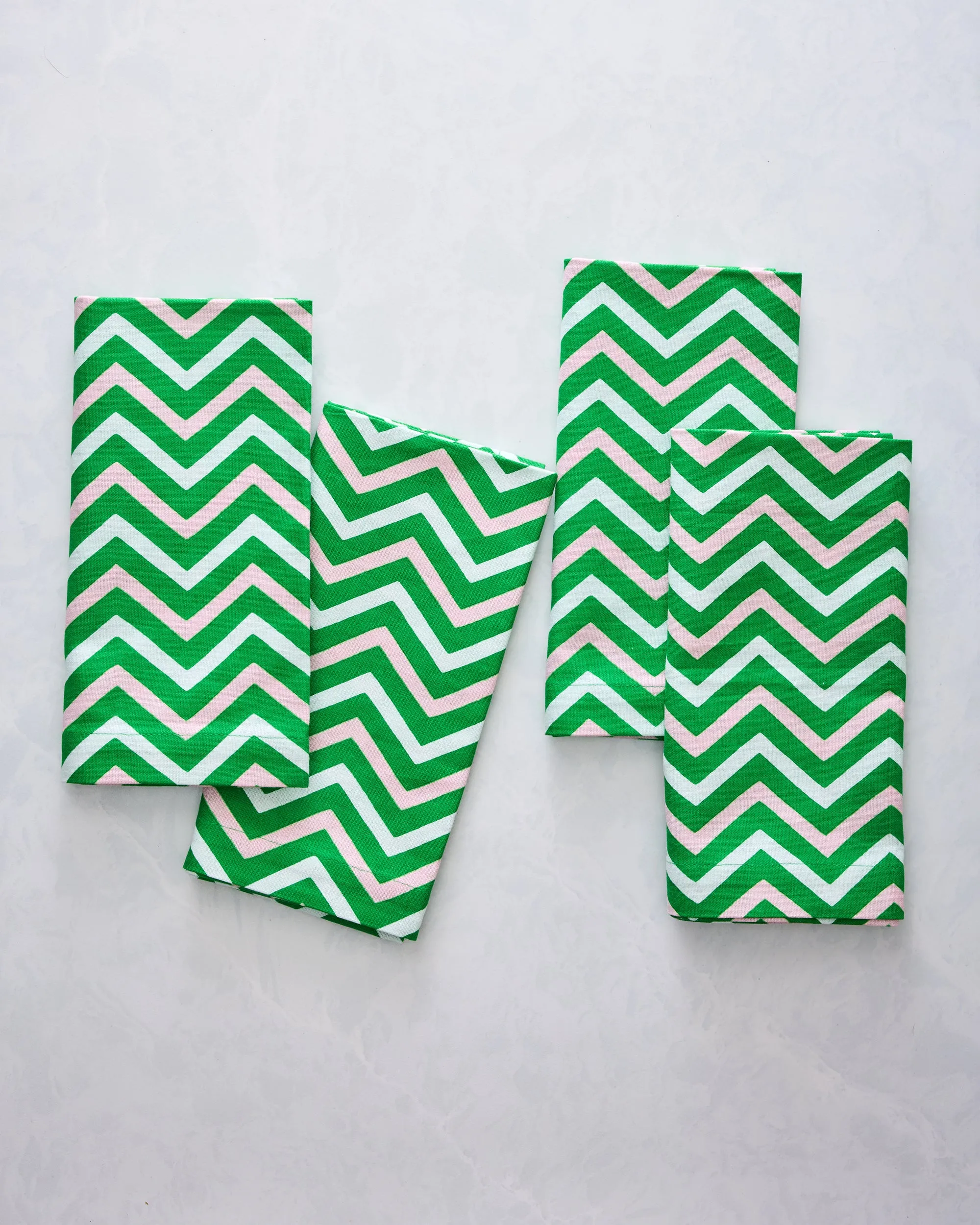 Lime Zest - Dinner Napkins Set Of 4 - Pink Salt