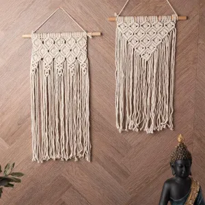 Myrna Macrame Wall Accent - Set Of Two