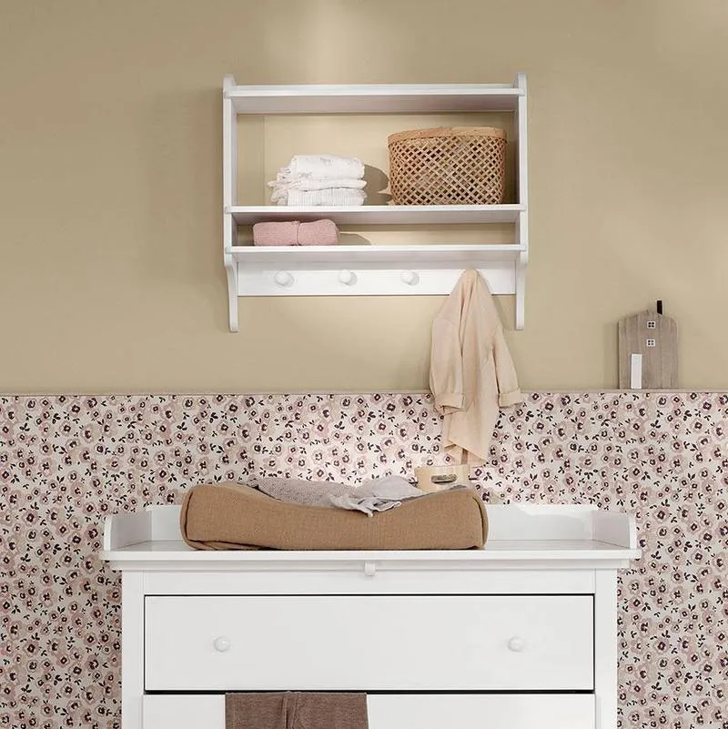 Oliver, SEASIDE BOOKSHELF WITH HOOKS