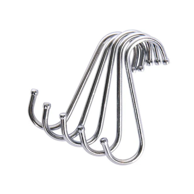 Pack of Five 'S' Hooks- Various Sizes