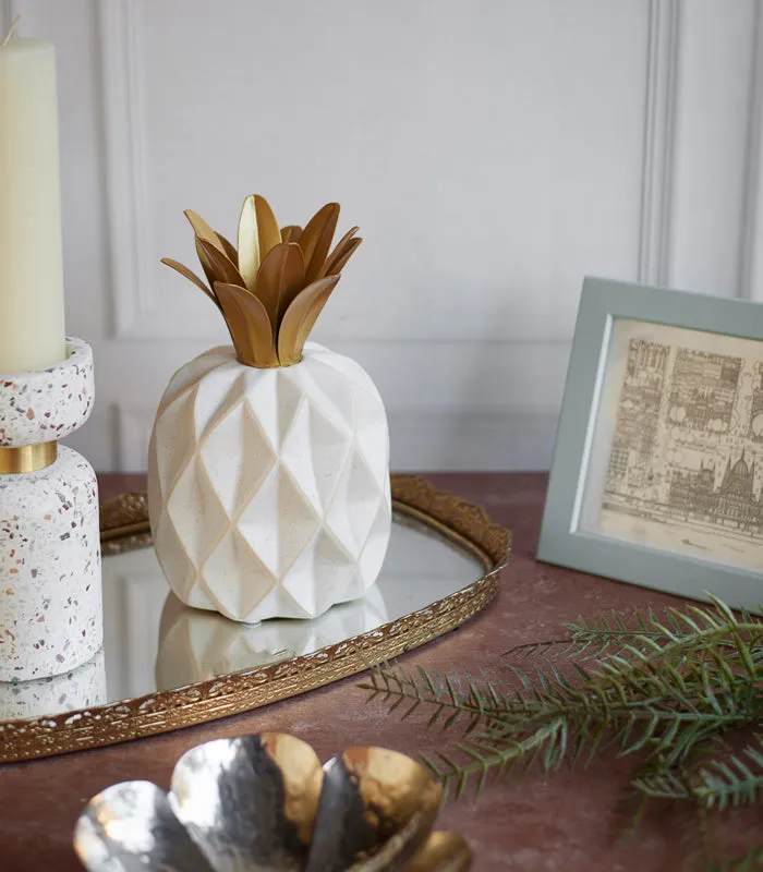 Ridged Pineapple Sculpture