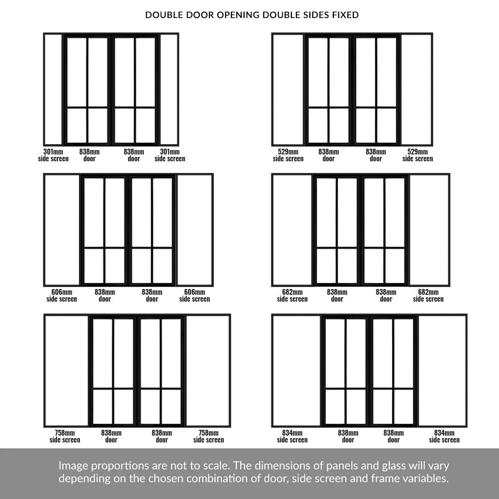 Room Divider - Handmade Eco-Urban® Bronx with Two Sides DD6315F - Frosted Glass - Premium Primed - Colour & Size Options