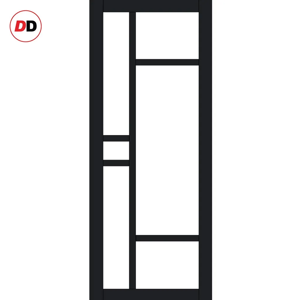 Room Divider - Handmade Eco-Urban® Isla with Two Sides DD6429F - Frosted Glass - Premium Primed - Colour & Size Options