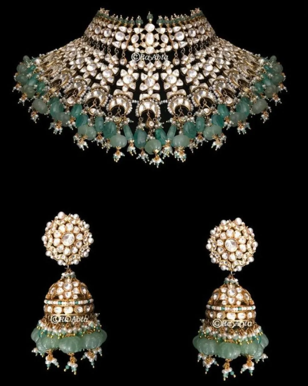 Russian Emerald Bridal Set