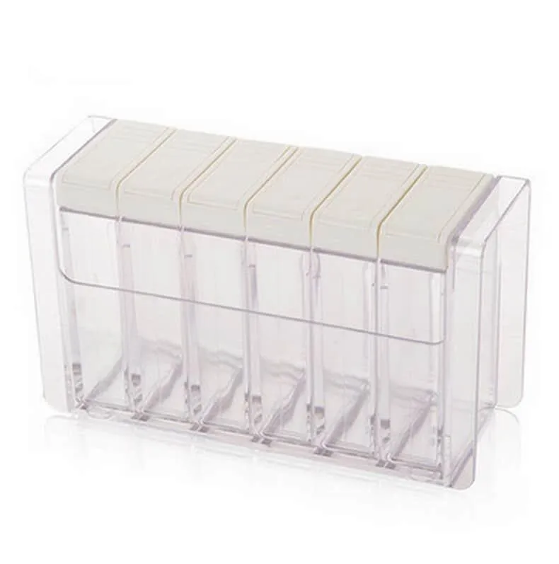 Transparent Storage Jars 6 pcs Set