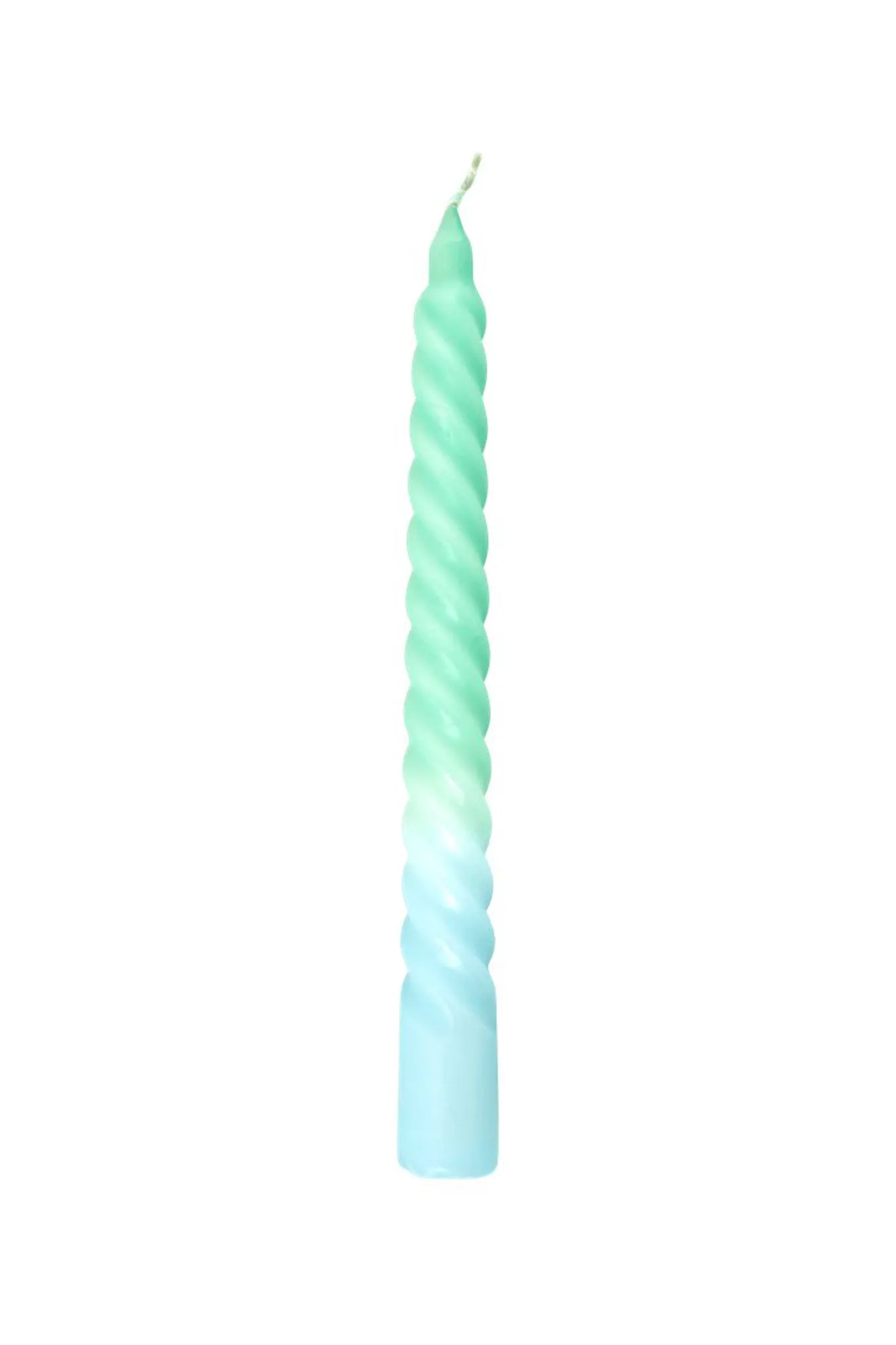 Twisted Two Tone Candle - Bright