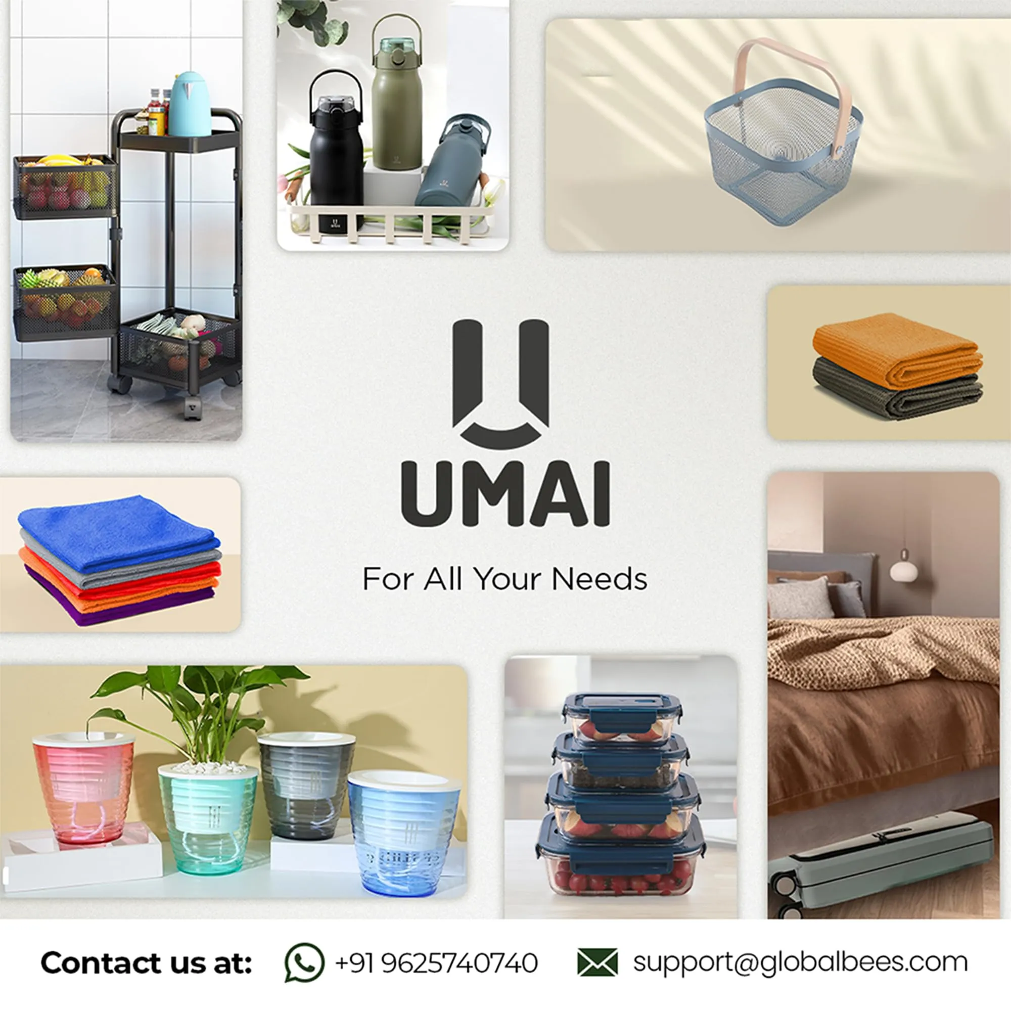 UMAI Glass Jar for Kitchen Storage | 2000ml | Mason Jar for food Storage with Buckle Lid and Wide Mouth | Multipurpose Airtight Glass Container with Leakproof Rubber Gasket | Transparent