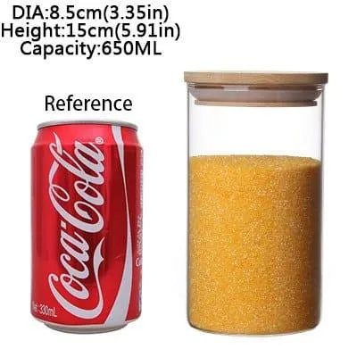 Vacuum Glass Storage Jars for Kitchen