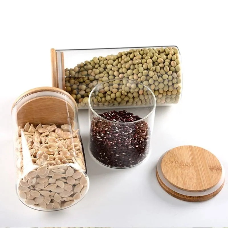 Vacuum Glass Storage Jars for Kitchen