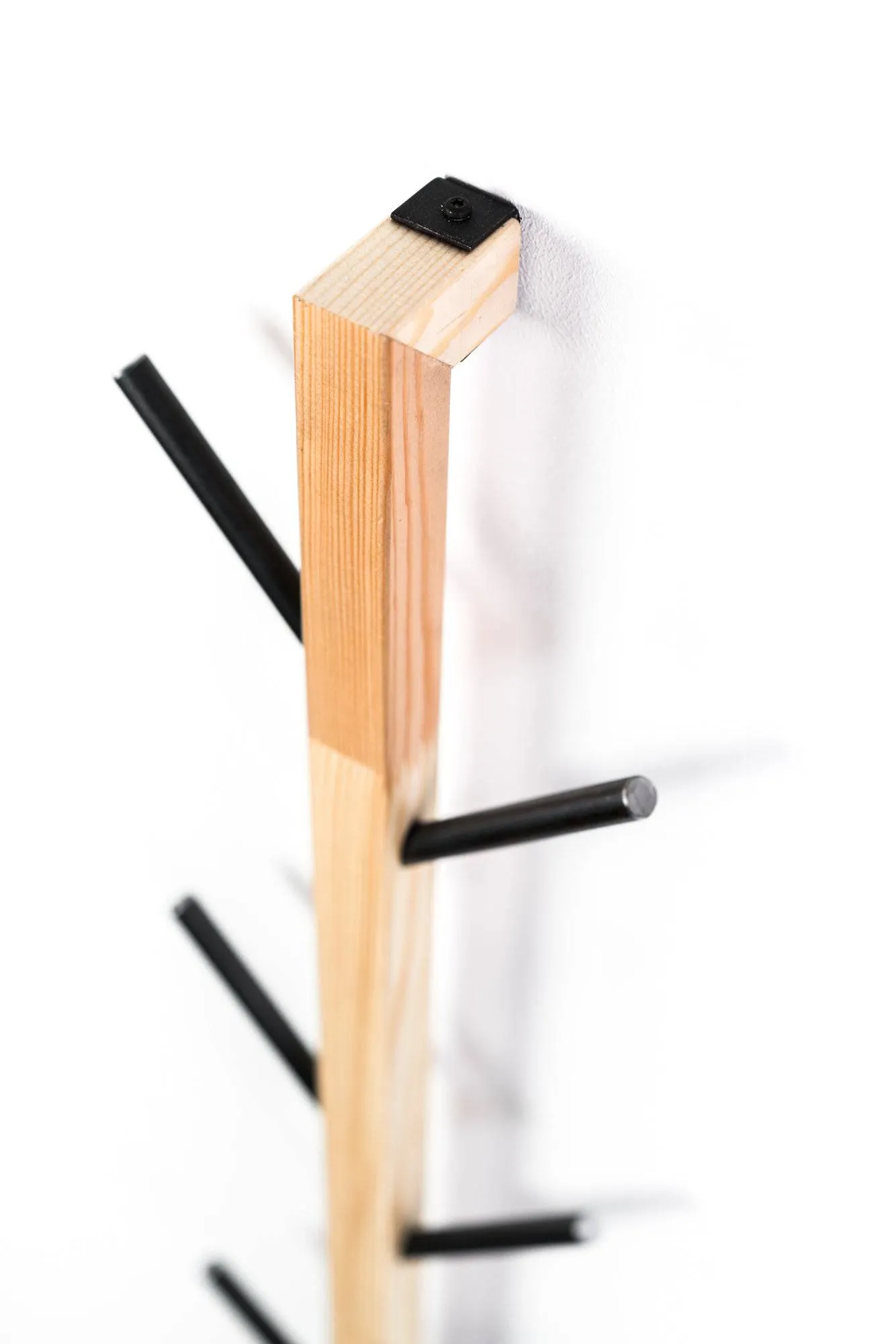 Wall hanger with metal hooks