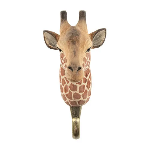 Wildlife Garden - Hand Carved Hook - Giraffe